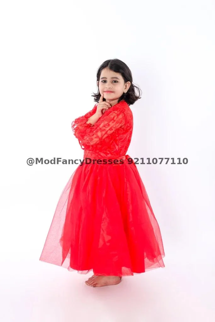 Western Frock Fancy Dress Costume Red Thumbnail