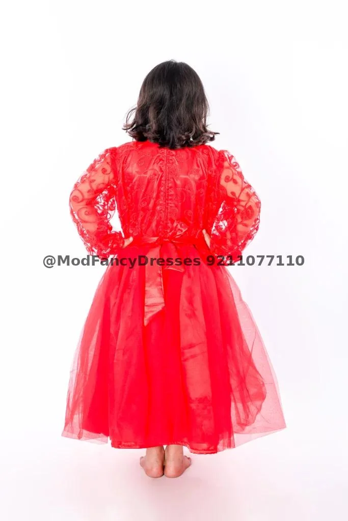 Western Frock Fancy Dress Costume Red Thumbnail