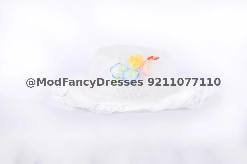 White Color Baby Cap For Kids Thumbnail