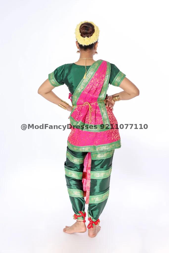 Bharatnatyam Dance Costume Pink Thumbnail