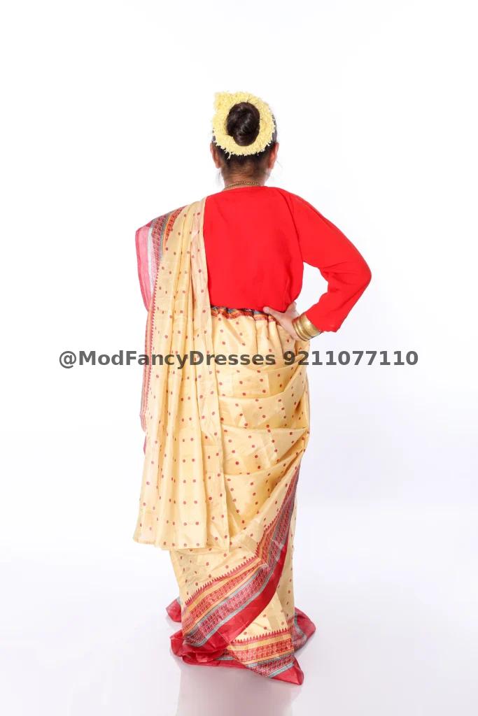 Bihu Dance Saree Fancy Dress Costume Thumbnail