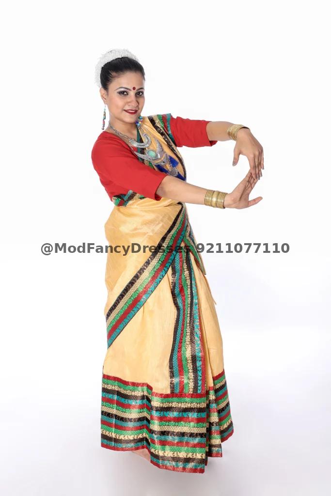 Bihu Mekhla Chador Fancy Dress Costumes Thumbnail