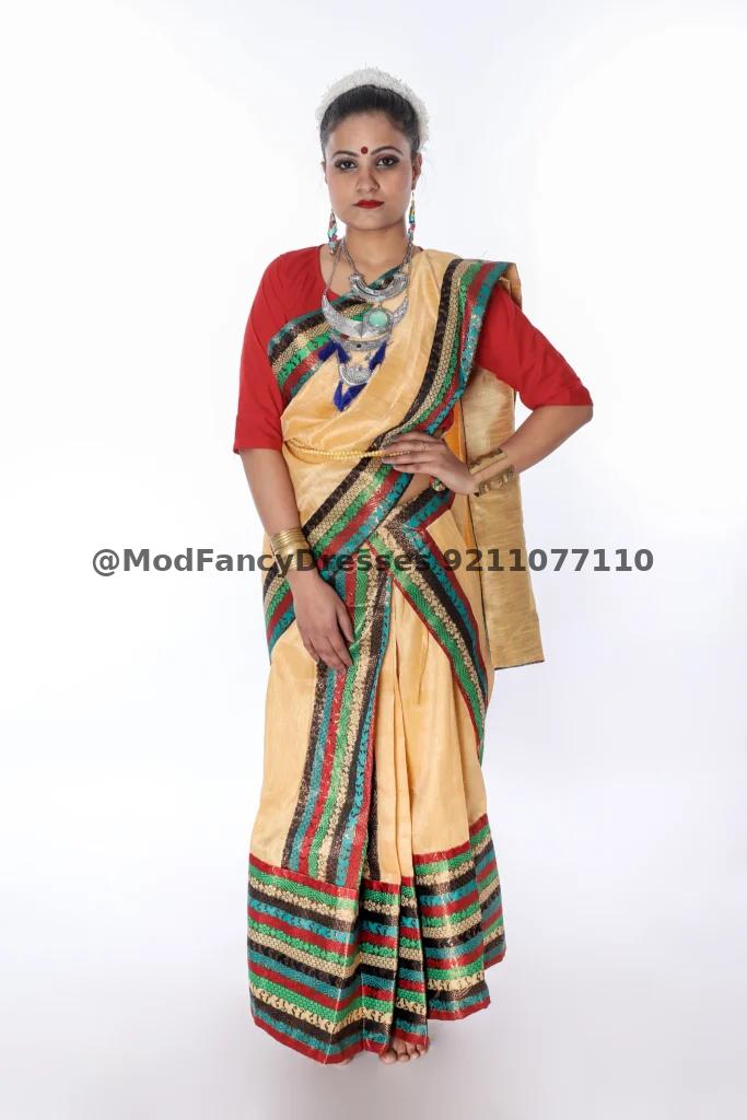 Bihu Mekhla Chador Fancy Dress Costumes Thumbnail