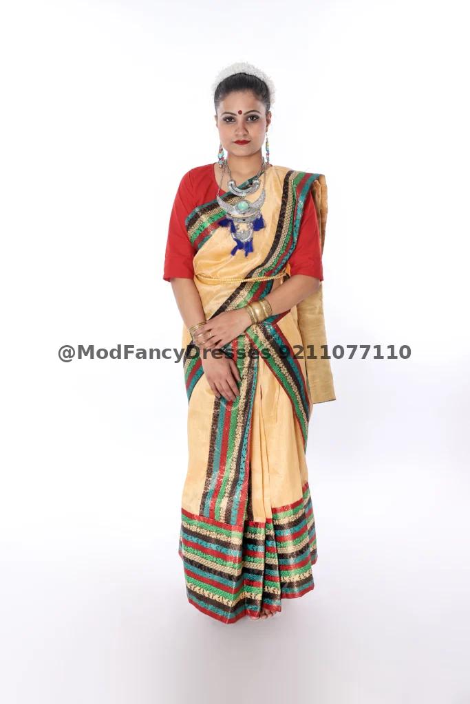 Bihu Mekhla Chador Fancy Dress Costumes Thumbnail
