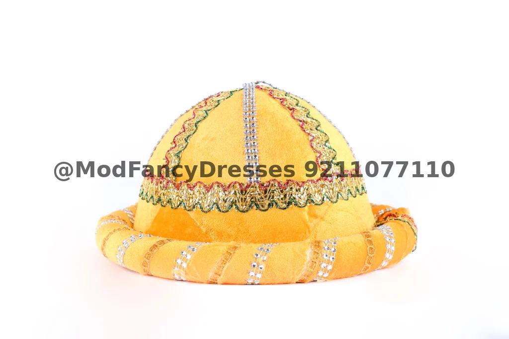 Golden Fancy Mughal Pagdi Turban Thumbnail