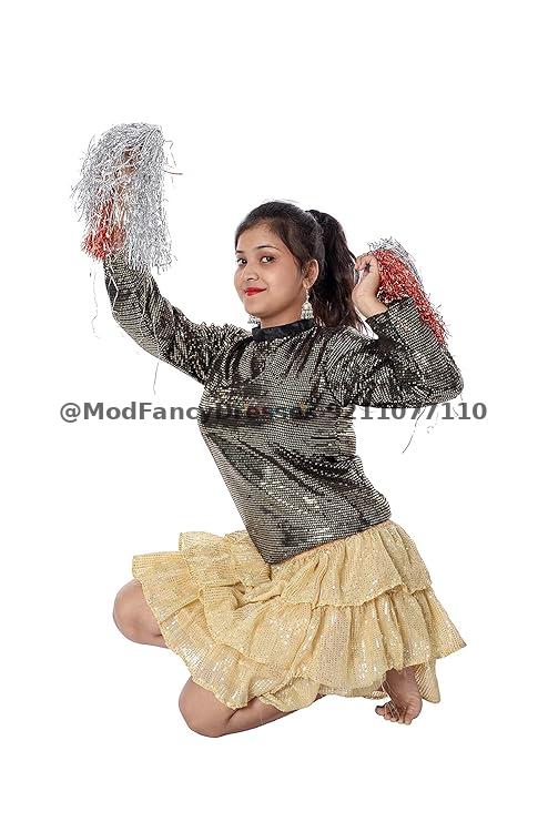 Golden Western Dance Fancy Dress Skirt Top Thumbnail