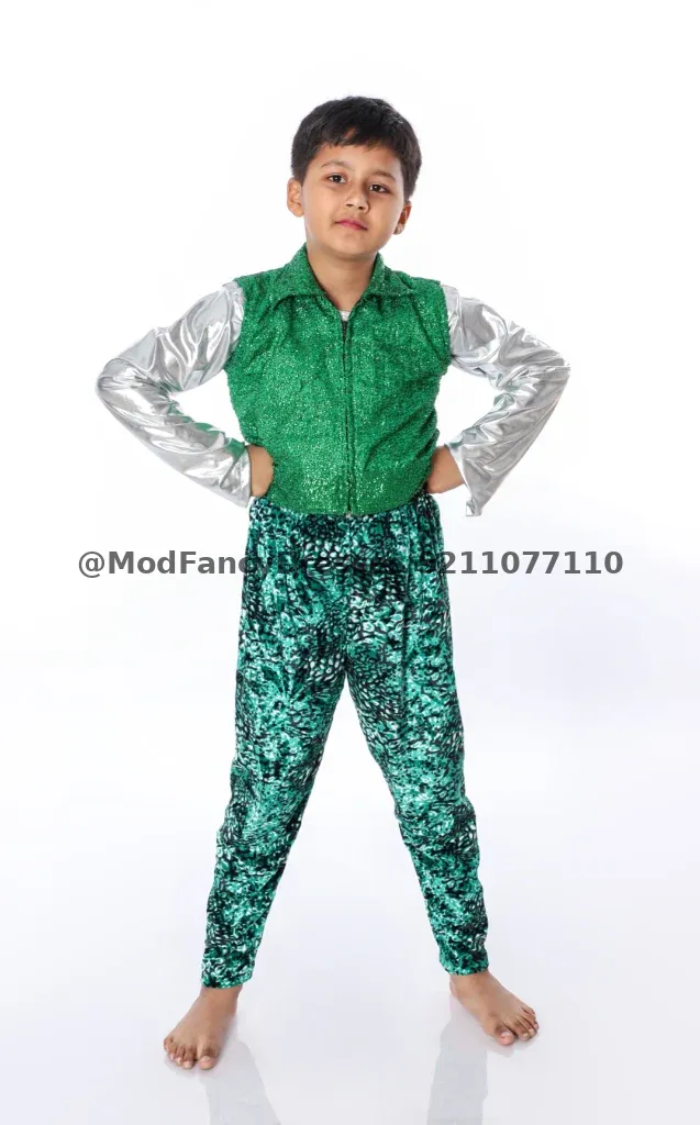 Green Western Dance Fancy Dress Costumes
