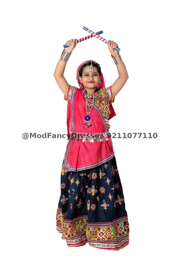 Gujarati Garba Chaniya Choli Costume Girls