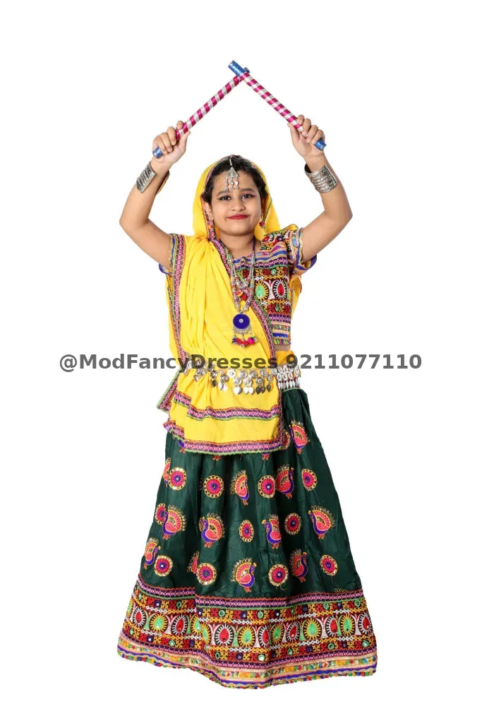 Gujarati Garba Dance Chaniya Choli For Girls