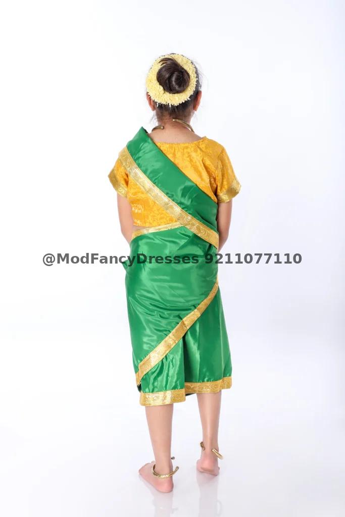 Indian Folk Saree Fancy Dress Costume Thumbnail