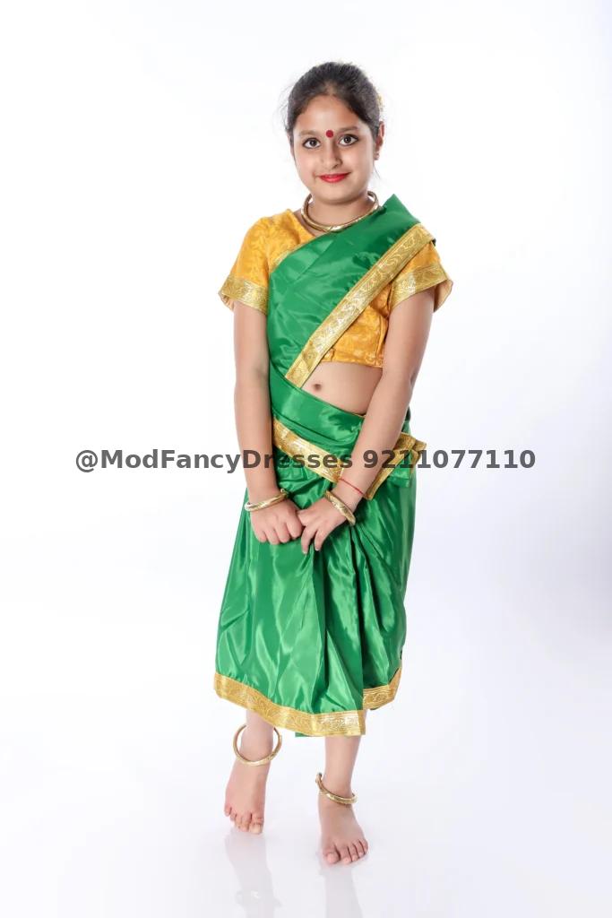 Indian Folk Saree Fancy Dress Costume Thumbnail