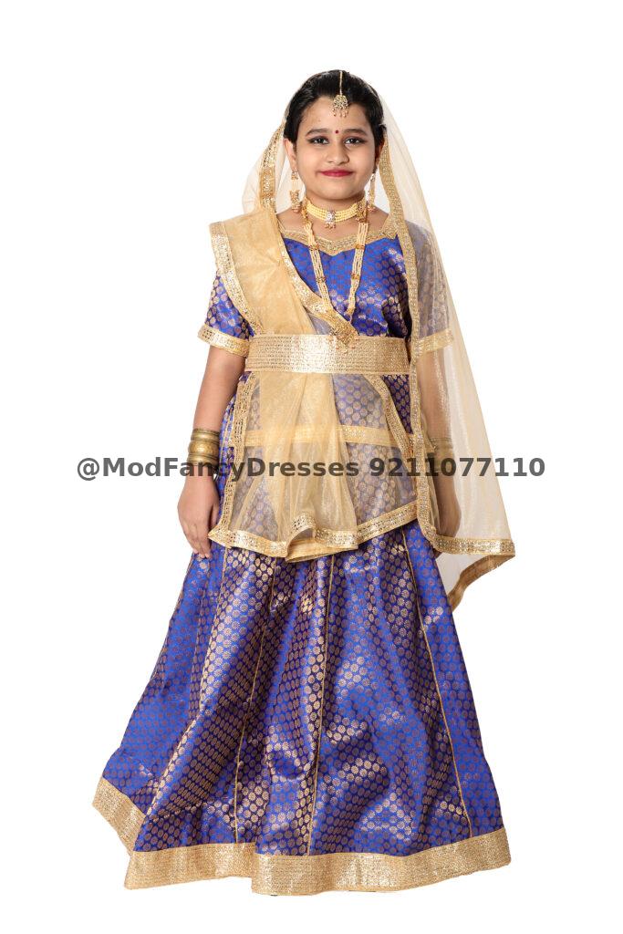 Kathak Dress Blue Colour