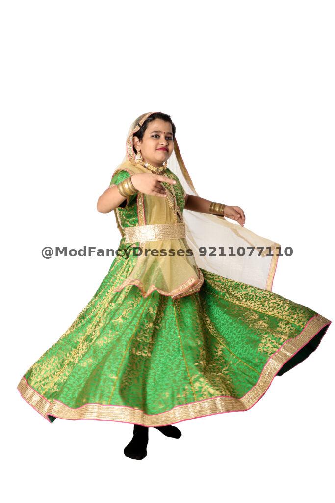 Kathak Dress Green Colour Thumbnail