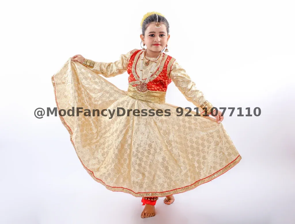 Kathak Fancy Dress Costume For Classical Dance