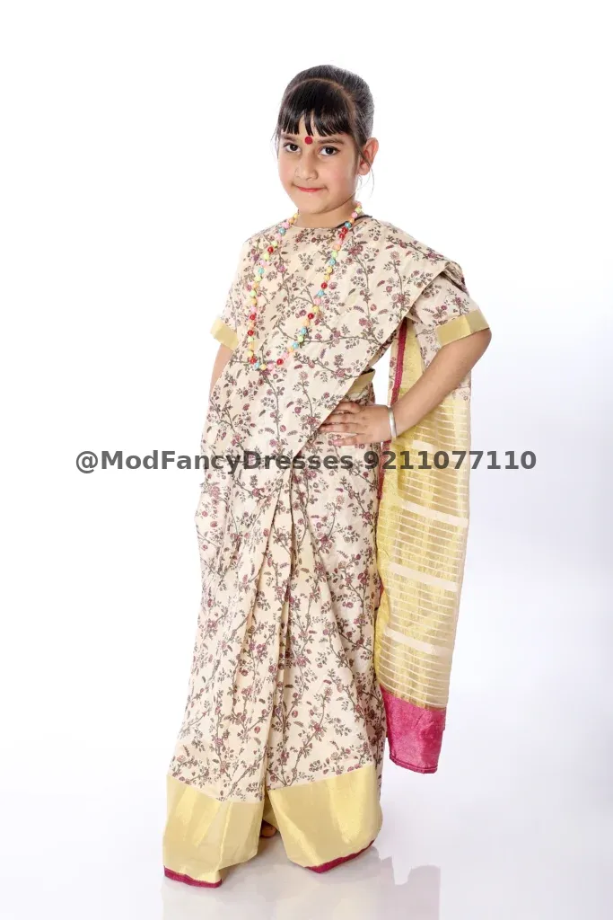 Kids Saree Fancy Dress Costume