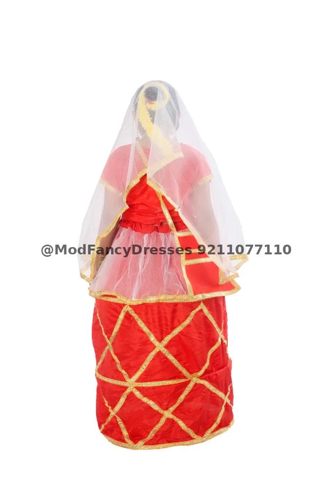 Manipuri Dance Fancy Dress Costume For Girls Thumbnail