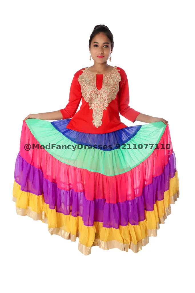 Multicolor Indo Western Fancy Dress Costume Thumbnail