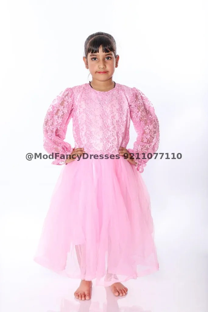 Pink Western Dance Frock Fancy Dress