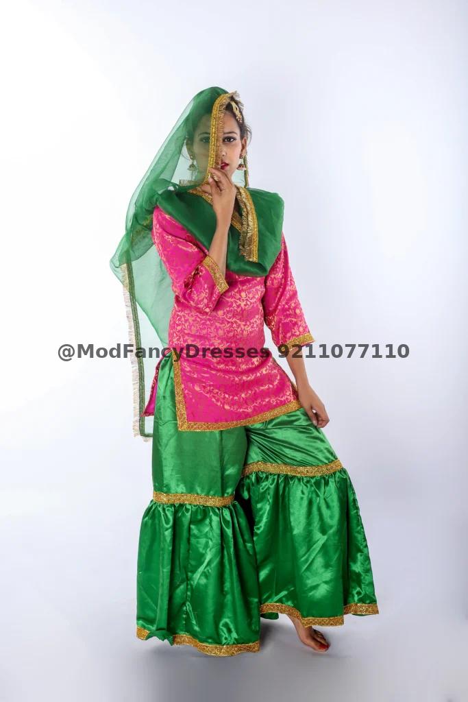 Sharara Dance Fancy Dress For Girl Thumbnail