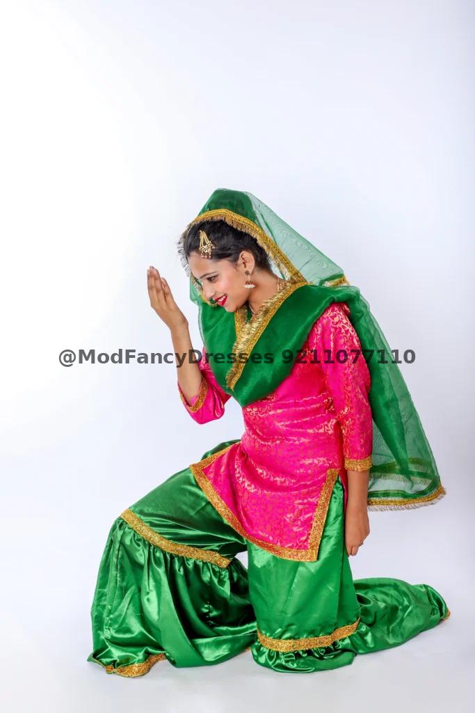 Sharara Dance Fancy Dress For Girl Thumbnail