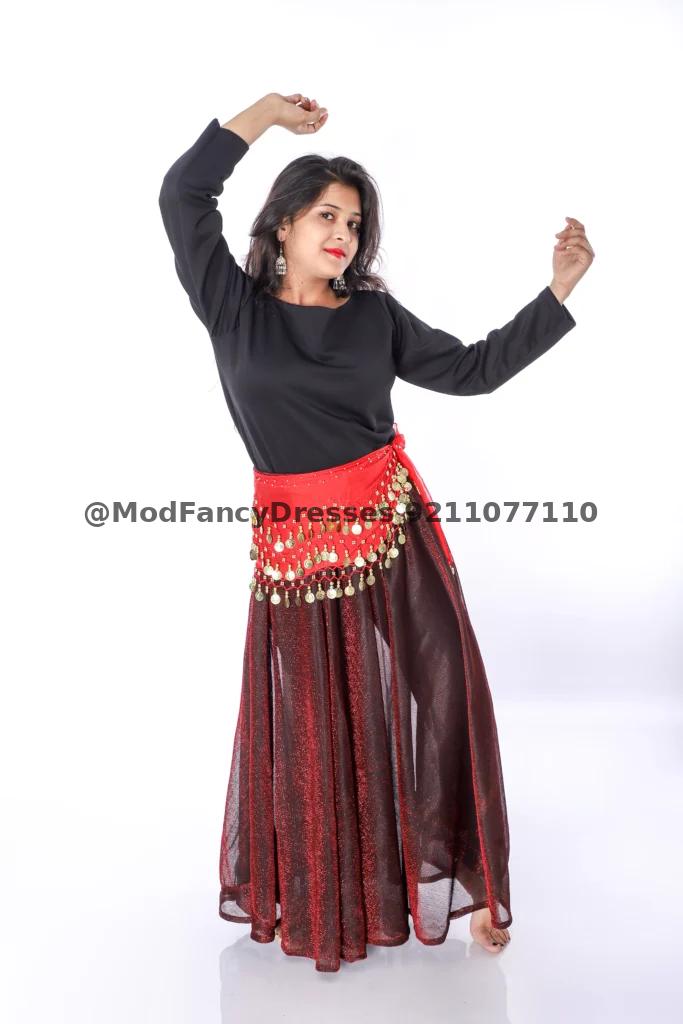 Western Dance Dress Long Skirt Top Thumbnail