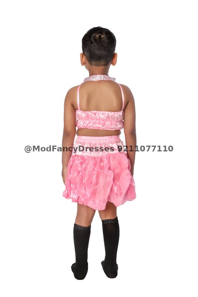 Western Dance Fancy Dress Costume Skirt Top Pink Thumbnail