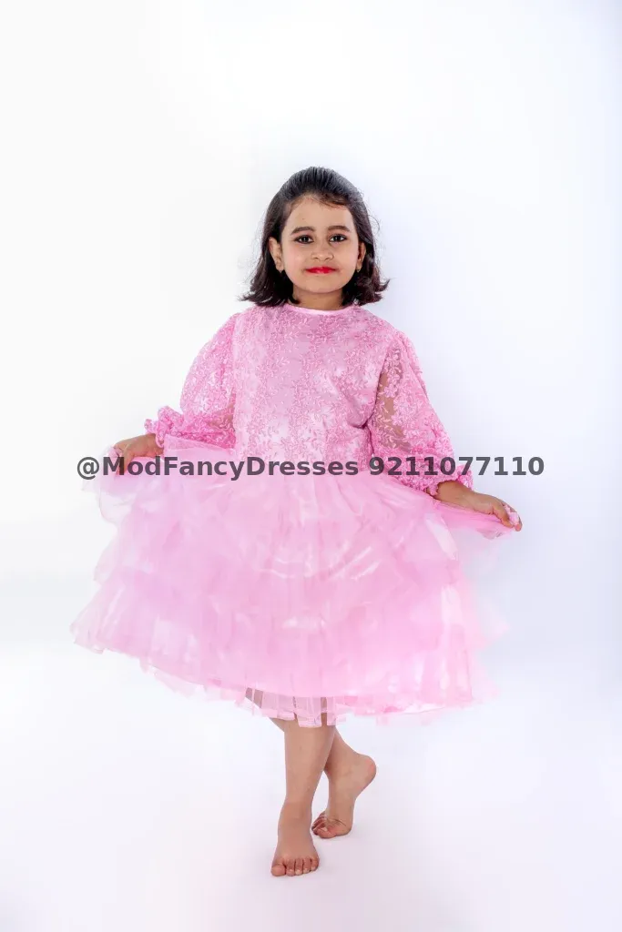 Western Frock Fancy Dress Costume Pink
