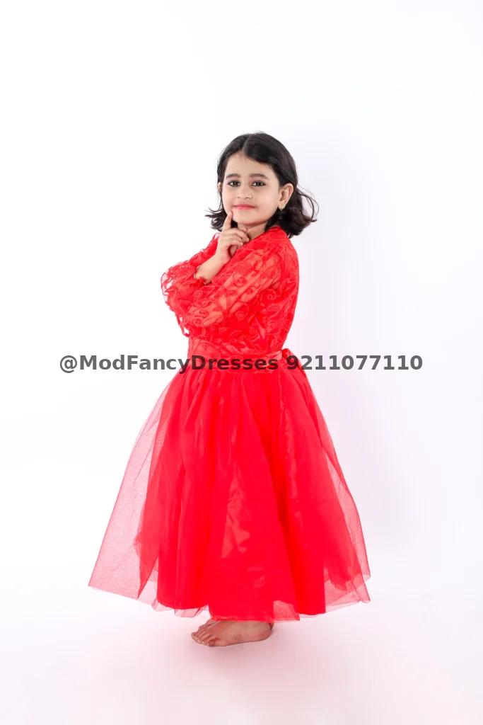 Western Frock Fancy Dress Costume Red Thumbnail